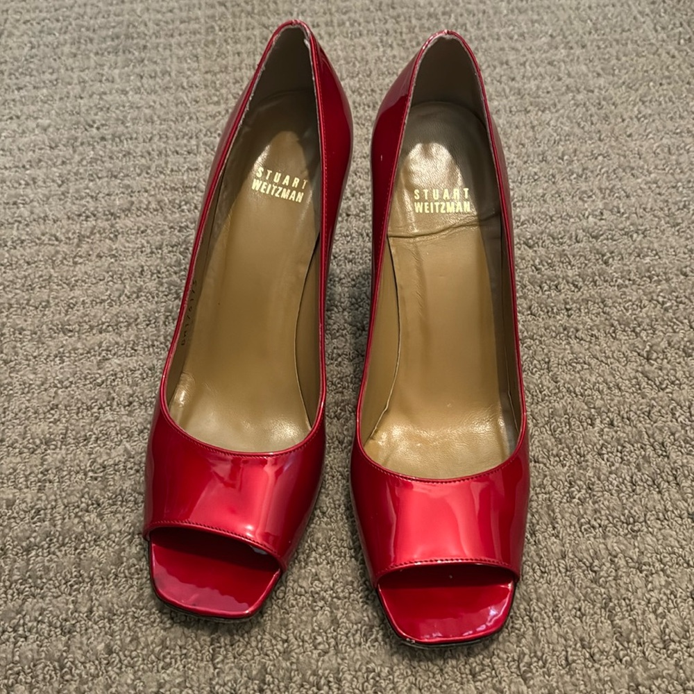 Stuart Weitzman red high heels